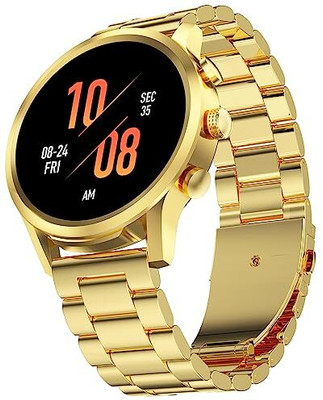 SIACART Sam Copy Active 2 Bluetooth Calling Watch Fitness Health Sports Weather Music Smartwatch(Gold Strap, Free Size)