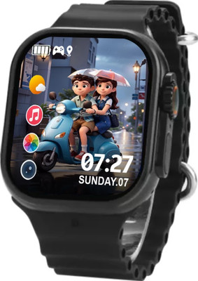 XYZ COLLECTION T55 S9 smartwatch 45mm Display smartwatch Bluetooth calling smartwatch Smartwatch(Black Strap, Free size)