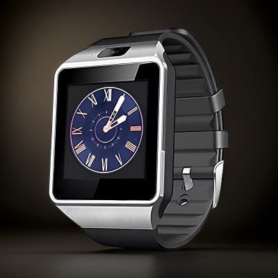 SYARA B23_DZ09 Smartwatch: Bluetooth, SIM, Camera, Pedometer - Unisex Smartwatch(Black Strap, Free)