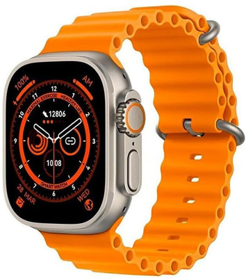 AS TOOL CENTER T800 Smartwatch(ORANGE Strap, FREE)