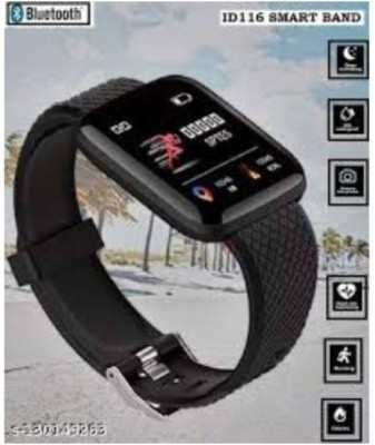 START BUY ASA_327F_ID116 Smart band Smartwatch(Black Strap, Free Size)