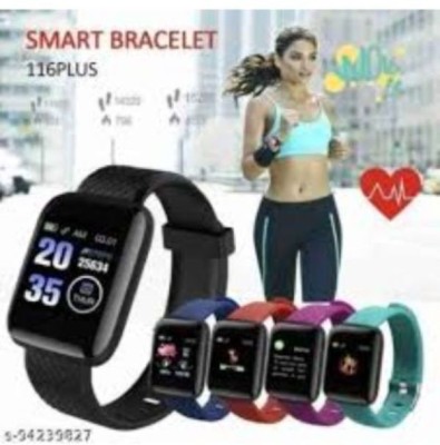 START BUY KDK_357P_ID116 Smart band Smartwatch(Black Strap, Free Size)