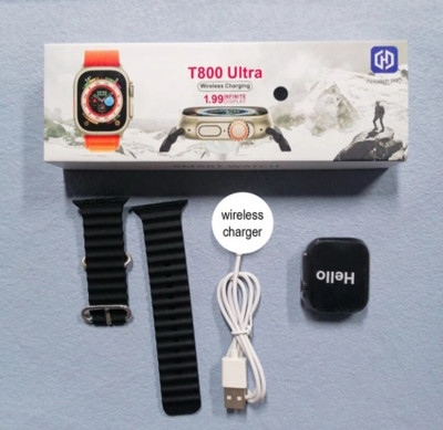 ENMORA T800 Ultra Bluetooth Calling Smart Watch Black sdc6 Smartwatch(black Strap, free)