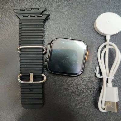 IMMUTABLE T800 Ultra Bluetooth Calling Smart Watch Black edcew14 Smartwatch(black Strap, free)