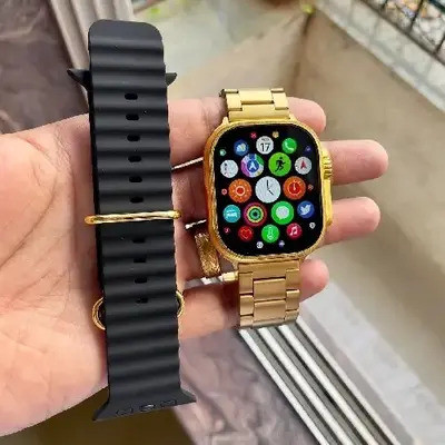 Congi S9 ultra Max-B1 Smartwatch(Gold Strap, Free Size)
