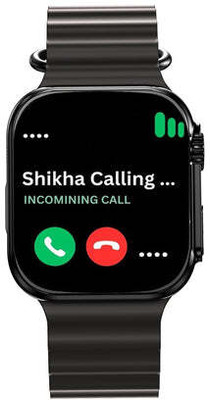 IMMUTABLE T800 Ultra Bluetooth Calling Smart Watch Black edcew5 Smartwatch(black Strap, free)