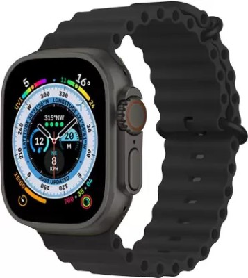 TecSox Ultra Watch Bluetooth Calling Fitness Watch Magnetic Charging Smartwatch(Black Strap, Free Size)