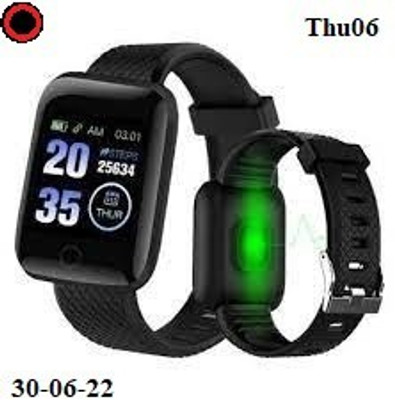 Bymaya S771 ID116_MAX ACTIVITY TRAKCER STEP COUNT SMART WATCH BLACK(PACK OF 1) Smartwatch(Black Strap, Free)