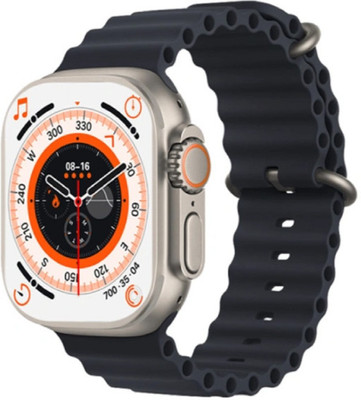 GLowcent T800 ultra BT calling smartwatch compatiable with all Smart phones G398 Smartwatch(Black Strap, Free Size)