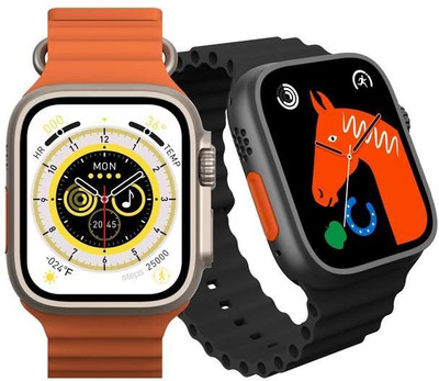 Vdax T800 Ultra 4G S8 Smartwatch(Orange Strap, Free Size)