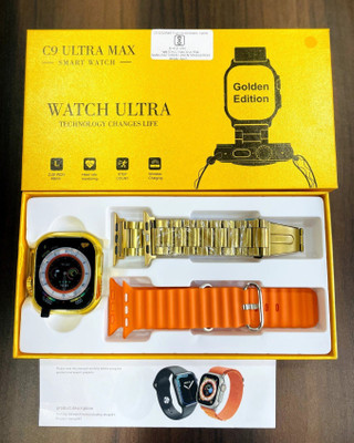 Woonk S9 Smartwatch(Gold Strap, Free Size)