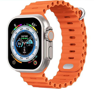 Wookt T800 Ultra 4G S8 Smartwatch(Orange Strap, Free Size)