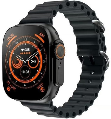 IMMUTABLE T800 Ultra Bluetooth Calling Smart Watch Black edcew6 Smartwatch(black Strap, free)