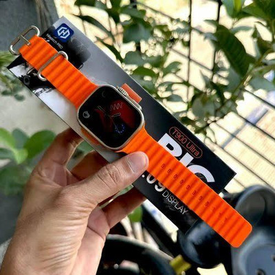 Arceus T10 Android Smart Watch Men 4G Network BT Call GPS X8 Ultra S8 Smart T900 Smartwatch(Orange Strap, Free Size)