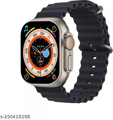 IMMUTABLE T800 Ultra Bluetooth Calling Smart Watch Black edcew4 Smartwatch(black Strap, free)