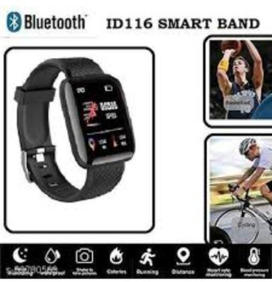 Clairbell JCJ_132J_ID116 Smart band Smartwatch(Black Strap, Free Size)