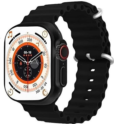 PAPLAJ ENTERPRISES T800 ultra 1.96 Biggest Display with Bluetooth Calling, Voice Assistant Smartwatch(Black Strap, FREE SIZE)