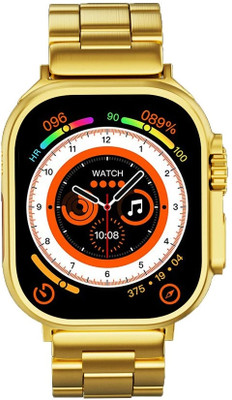 Aortic S9 Ultra Gold Edition With Sports Mode Golden SmartWatch for Businessman T9 Smartwatch(yellow Strap, Free Size)