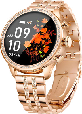 PARADISEECOM Gen 9 Model Fitness Health Music Smartwatch: The Next Generation of women Smartwatch(Rose gold Strap, Free Size)