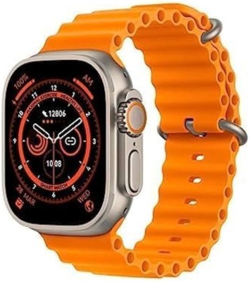 Anas S8 Ultra Smart Watch with 4G SIM Card, Bluetooth Calling Smartwatch(Orange Strap, Free Size)