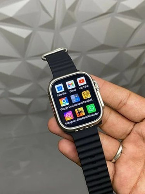 Neel Enterprises UltraT-800 Series 8 Bluetooth Call 4G Network S8 Smartwatch(Black Strap, Free Size)
