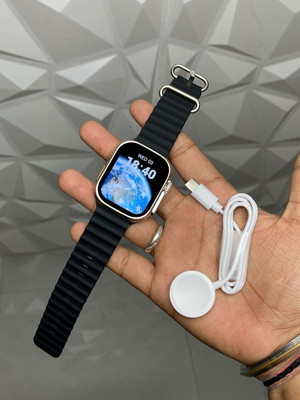 Satyam TRADERS T800 Ultra SmartWatch With BT Calling and Answer Full Touch Fitness Smartwatch(Black Strap, Free Size)
