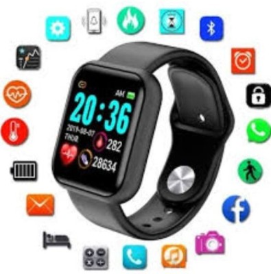 Clairbell CUC_261V_Y68 Smart band Smartwatch(Black Strap, Free Size)