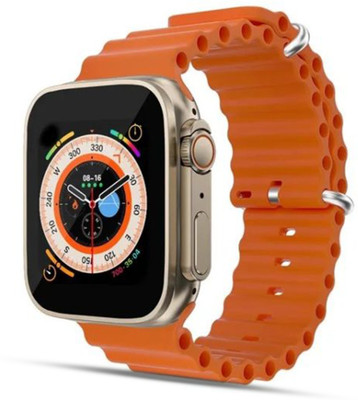 FITRIC Ultra T800 Digital Watch_full Touch Screen BluetoothSmart Smartwatch(orange Strap, M)