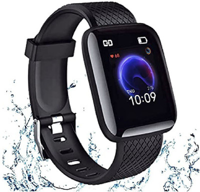 VIGIL ID116 Smartwatch(Black Strap, Free)
