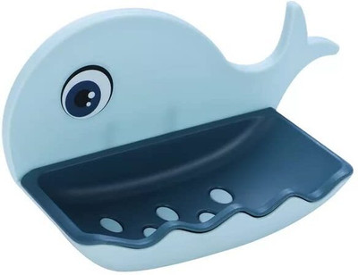 THE PAGH Pack of 1 Beautiful Fish Design Wall Mounted Self Draining Soap Case x1.22(Random Colours)
