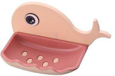 KRAZE Pack of 1 Beautiful Fish Design Double Layer Self Draining Soap Case x1.47(Multicolor)