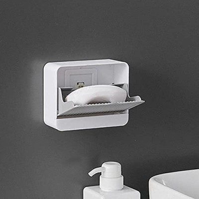 CASSARINA Wall Mounted Double Bar Bathroom Soap Box(White)