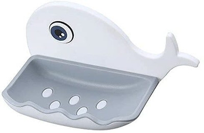 KRAZE Pack of 2 Beautiful Fish Design Double Layer Self Draining Soap Case x2.06(Multicolor)