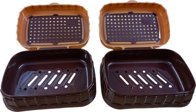 NAKODA 2 set of soap case(Brown)