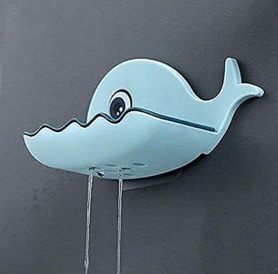 KRAZE Pack of 1 Beautiful Fish Design Double Layer Self Draining Soap Case x1.23(Multicolor)