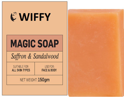 Wiffy Whitening and Exfoliating Soap Magic Soap Sandal Wood And Saffron(150 g)