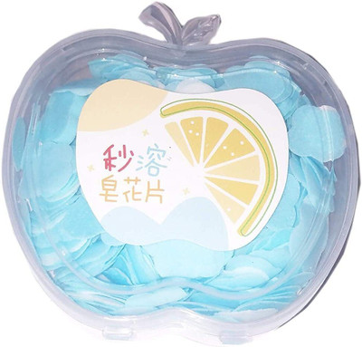 Glamezone Best quality 1 pc Apple Shape Plastic Box Soft for Bath & Handwash, Paper Soap(20 g)
