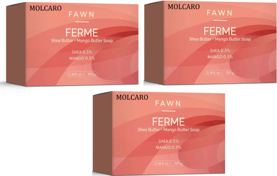 MOLCARO FAWN FERMA SHEA BUTTER+MANGO BUTTER SOAP(3 x 100 g)