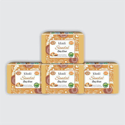 KHADI MEGHDOOT AYURVEDIC SANDAL BODY WASH(4 x 125 g)