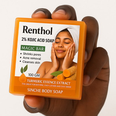 Renthol Jiore Sinche Body Facial Soap. Strong brightening formulation.(2 x 100 g)