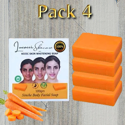 Xelova Soap made with Petals, without Colors soap for Whitening Skin(4 x 100 g)