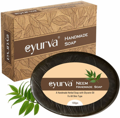 eyurva neem handmade herbal soap with glycerine oil(100 g)