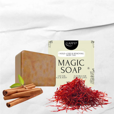 LAFFY Royal Ubtan Herbal Soap | With Multani, Kesar & Chandan | Gentle & Nourishing(100 g)