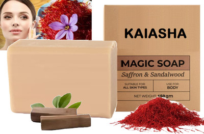 KAIASHA Best Soap Handmade & Natural Organic Kashmir ka Saffron Soap(150 g)