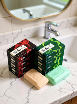 Wild Stone Soap Ultra Sensual & Forest Spice Combo for Men | 100gm Each |(8 x 100 g)
