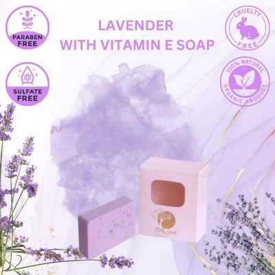 Earthy Scents French Lavender With Vitamin E & Olive Oil Soap(100 g)