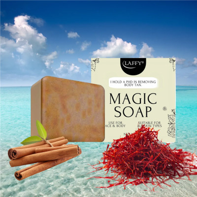 LAFFY Royal Glow Soap – With Saffron, Sandalwood & Multani Mitti (Pack of 1)(100 g)