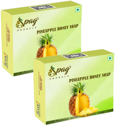 Spag HERBALS PINEAPPLE HONEY Hand Made SOAP(2 x 50 g)