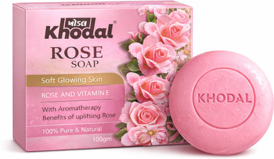 Khodal Rose & Vitamin E Bathing Soap For Glowing Skin Beauty Soaps(100 g)