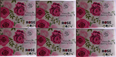 Longlife Premium Bathing Soap Rose Pack of 6(6 x 100 g)